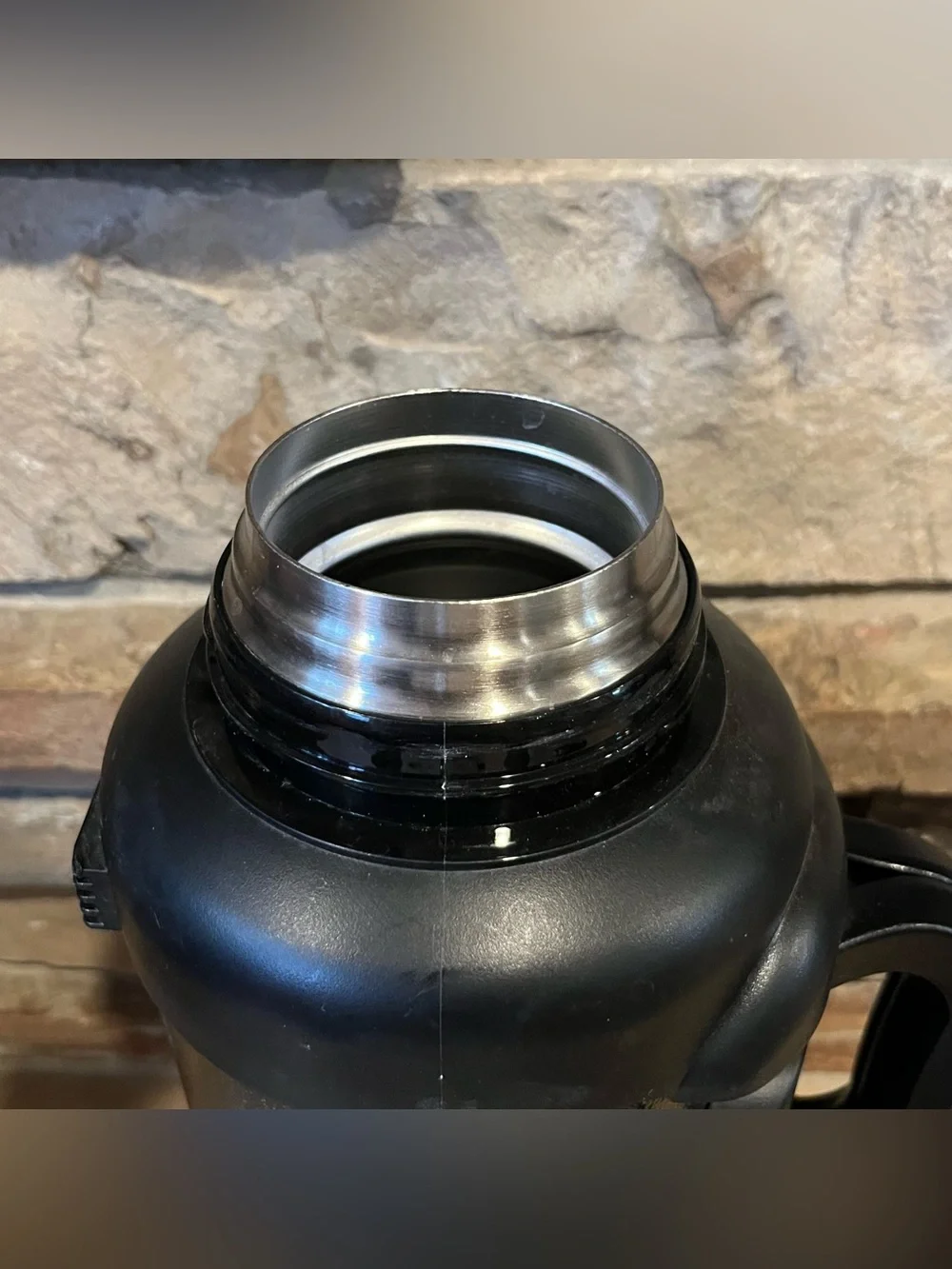 Manna Titan Black Stainless Steel Vacuum Gallon Jug - 4 Liters